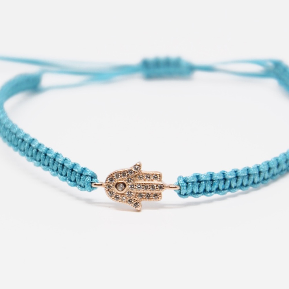 Woven Hamsa Hand Bracelet